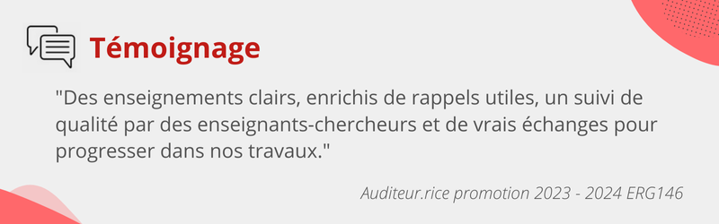 Témoignage ERG146 2023-2024