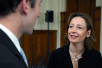 Michèle, future diplômée en Formation des adultes. Michèle, future diplômée en Formation des adultes.